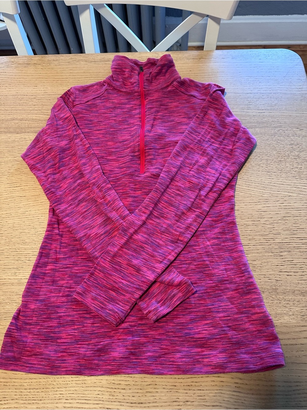 Columbia Pink Space-Dye Half-Zip Pullover